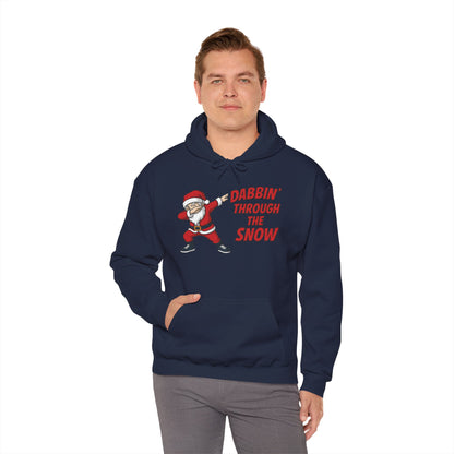 Dabbin Santa Men's Christmas Hoodie, Funny Holiday Sweatshirt