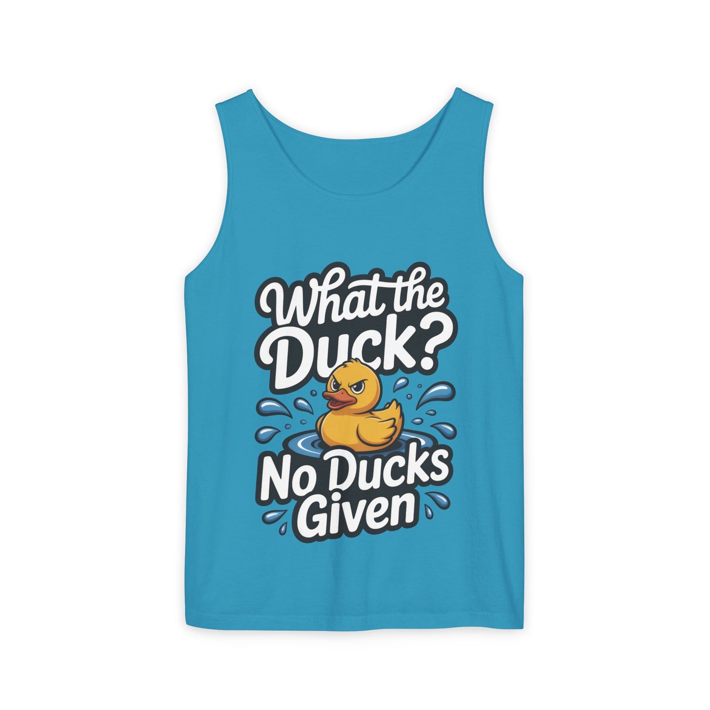 What The Duck Funny Womens Tank Top, No Ducks Given Tee, Sarcastic Duck Tee, Rubber Duck Graphic Tank, Humor Gift For Her,Beach Party Outfit