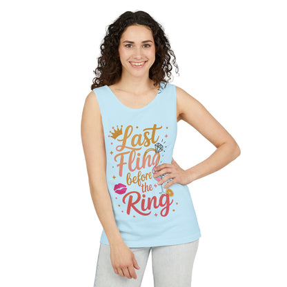 Last Fling Before the Ring T-Shirt, Bachelorette Party Tee, Bridesmaid Wedding Tee, Hen Party Shirts, Bridal Shower,  Bridesmaids Gift