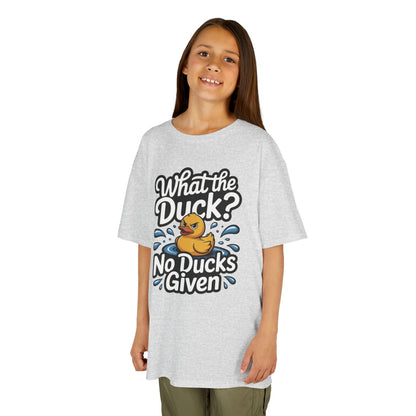 Funny Teen Duck Shirt, Kids Humor Tee, What The Duck Meme Tee, No Ducks Given Youth Tee, Sarcastic Rubber Duck Shirt, Cool Gift For Teens