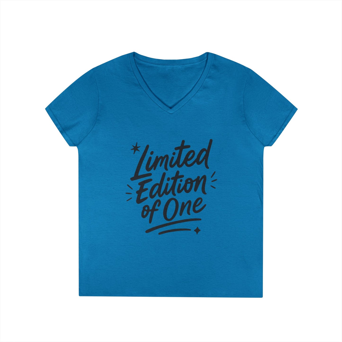 Limited Edition Ladies' V-Neck T-Shirt, Unique Gift for Her, Casual, Self-Confidence, Self-love, Positive Message Women's T-Shirt