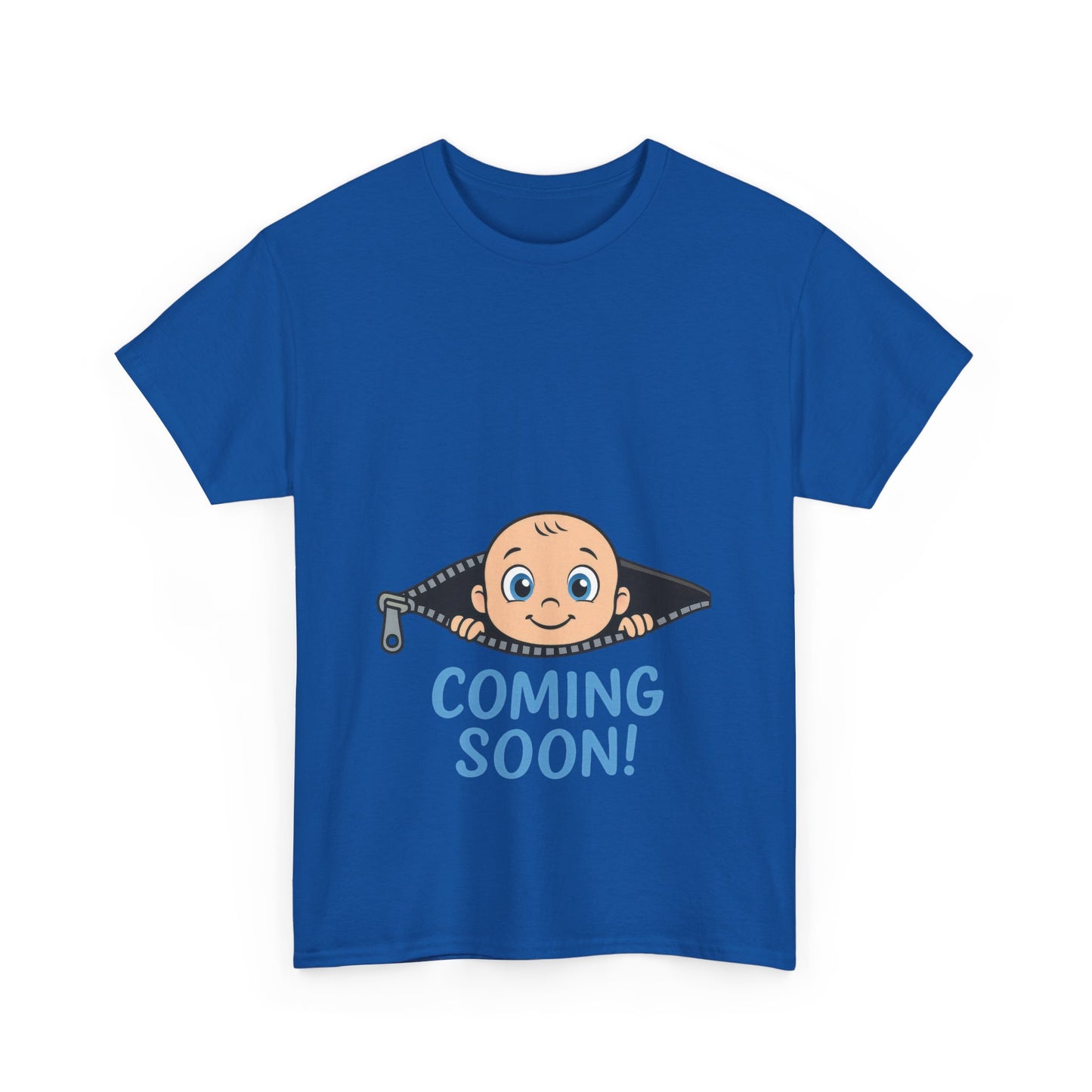 Coming Soon Maternity T-Shirt, Cute Baby Boy Pregnancy Announcement Shirt, Funny Expecting Mom Gift, Gender Reveal Tee, Baby Shower Top