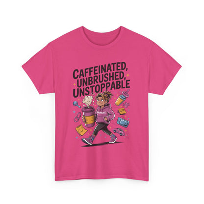 Funny Mom Life Graphic Shirt, Mother's Day Gift, Cotton Tee for Tired but Fierce Mothers, Coffee and Mom T-Shirt, mom life shirt
