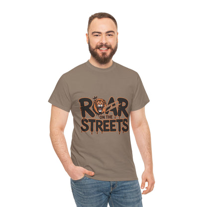 Roar on the Streets Lion Graphic Mens Urban T-Shirt, Lion Shirt, Street Vibe
