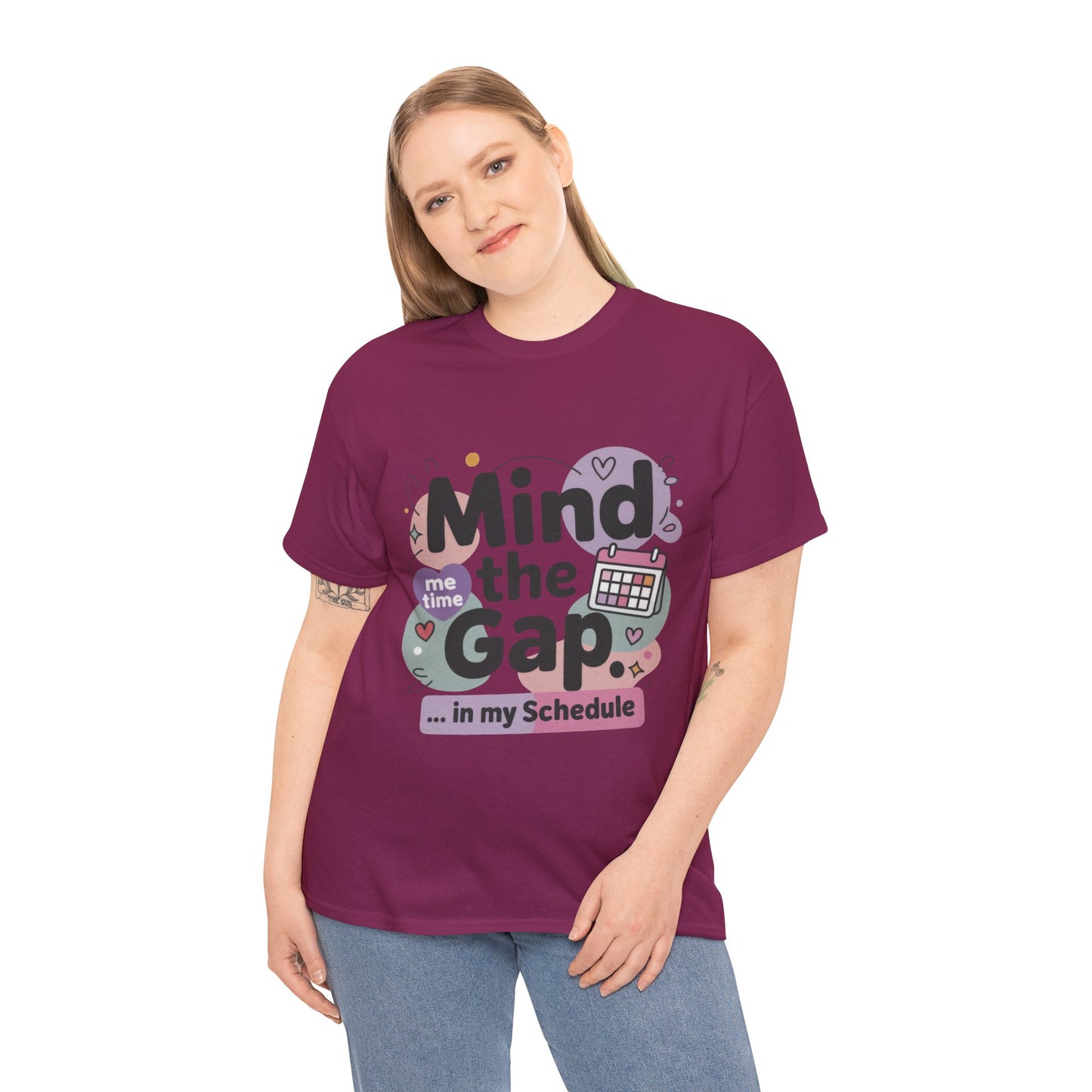 Mind the Gap in My Schedule T-Shirt, Funny Self Care Tee for Women, Me Time Graphic Tee, Mental Health Awareness Top, Funny Relaxation Tee