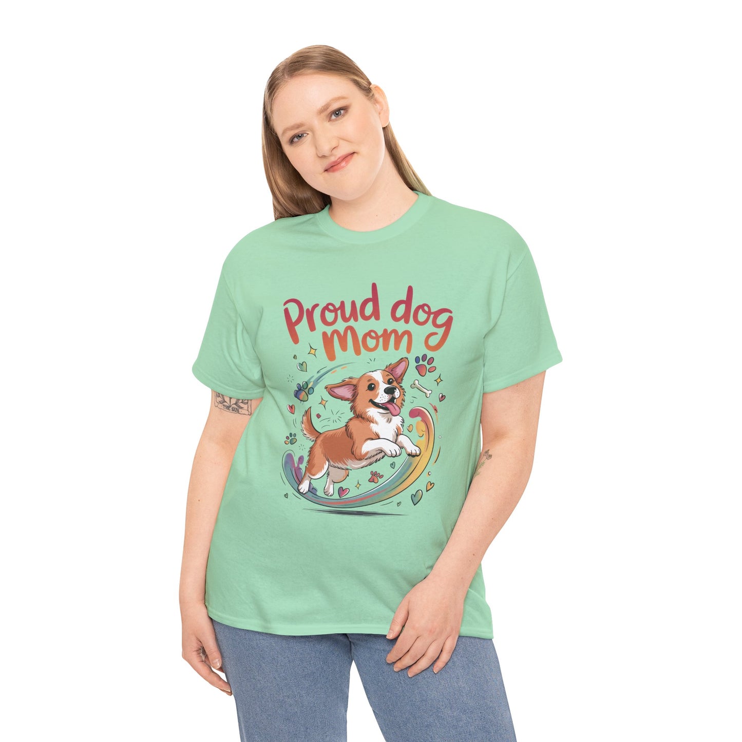 Proud Dog Mom Tee, Cute Pet Lover Shirt, Animal Lover Gift, Dog Mom T-Shirt, Funny Dog Apparel, Gift for Pet Owners, T-Shirt for Pet Moms