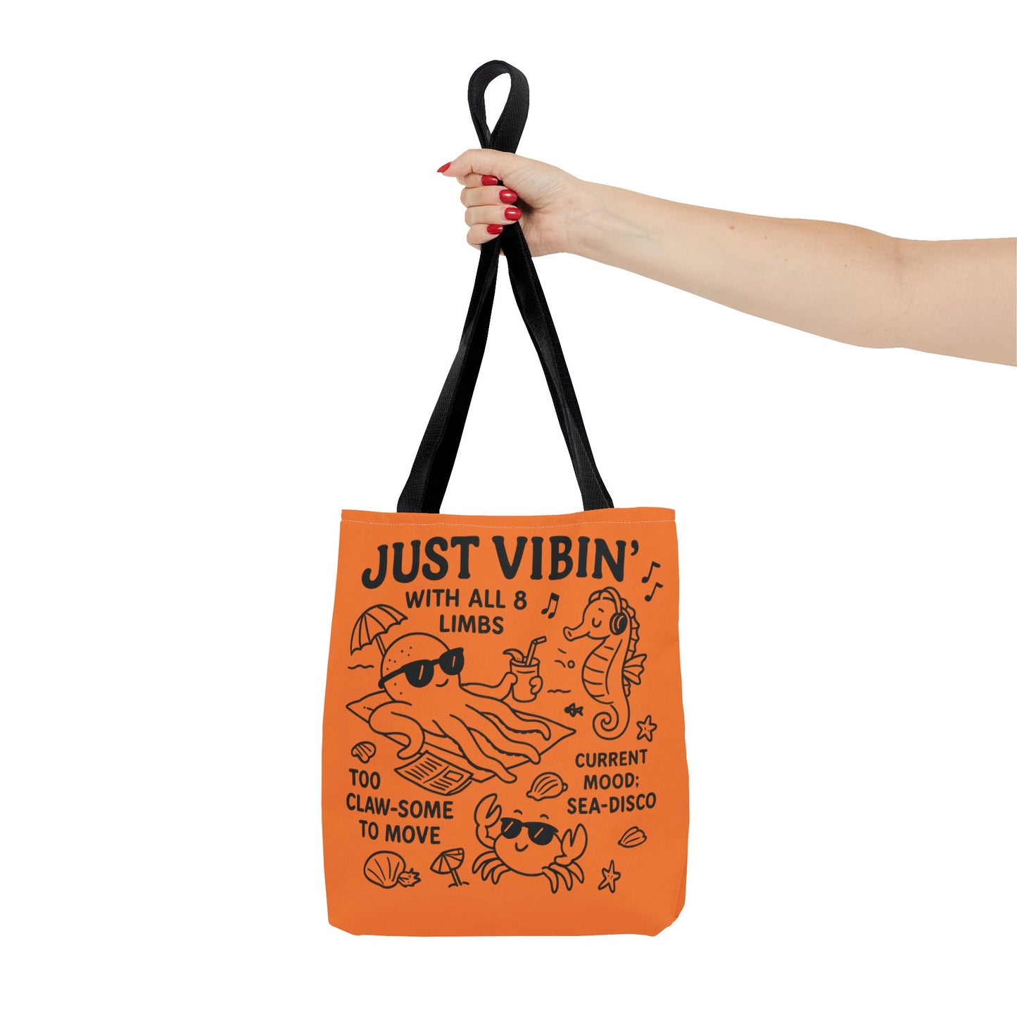 Fun Sea-Themed Tote Bag, Beach Accessories, Summer Vibes, Gift for Ocean Lovers, Reusable Shopping Bag, Cute Beach Tote
