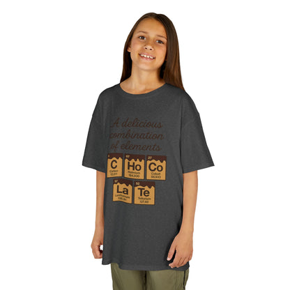 Funny Chocolate Science Young Girl T-Shirt, Choco-LaTe Element Shirt, Sweet Science Gift, Children's Gift, Birthday Party