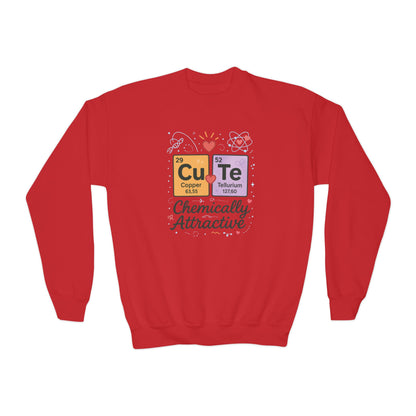 CuTe Teen Crewneck Sweatshirt, Science Sweatshirt for Girls, Chemically STEM Sweatshirt, Nerdy Gift for Teens, Funny Gift for Science Lovers