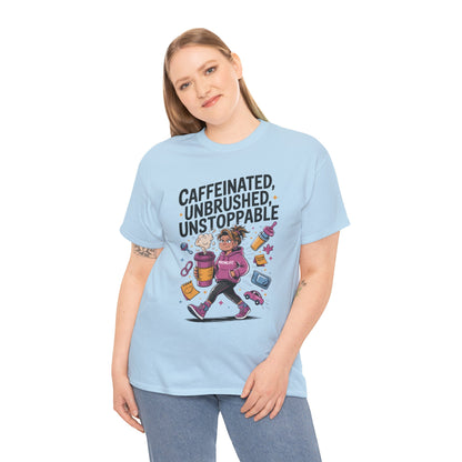 Funny Mom Life Graphic Shirt, Mother's Day Gift, Cotton Tee for Tired but Fierce Mothers, Coffee and Mom T-Shirt, mom life shirt