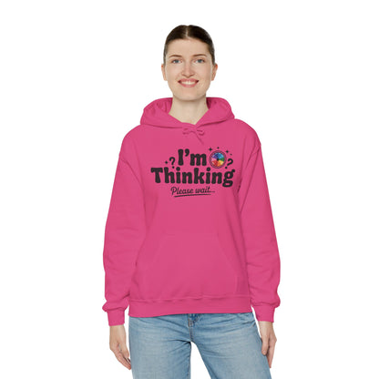 Playful Thinking Womens Hooded Sweatshirt, Womens Hoodie, Brainstorming Buddy, Thoughtful Gift, Cute Geeky Gift for Introverts, Programmers