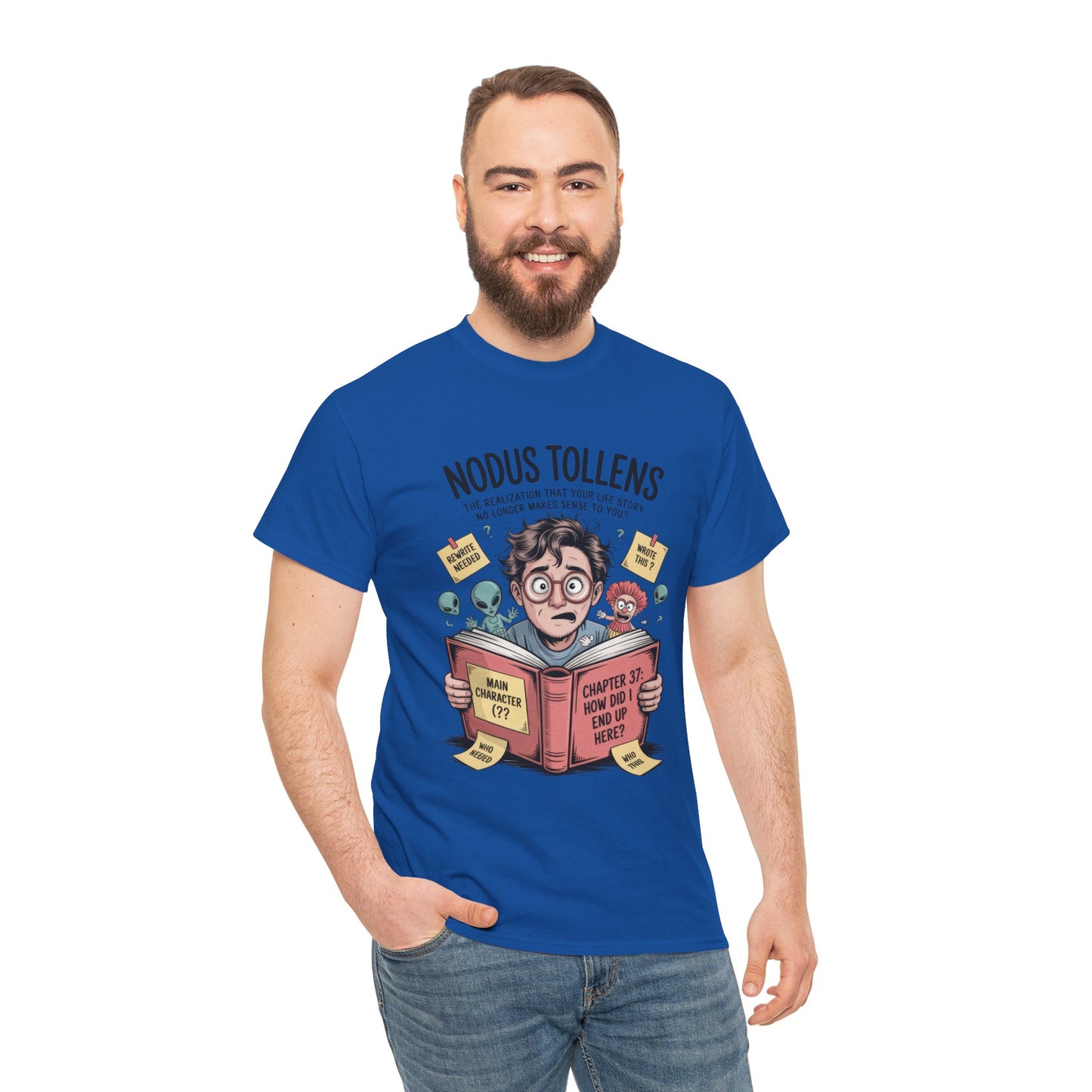 Nodus Tollens Men's T-Shirt, Men's Heavy Cotton Shirt, Latin Words, Moods & Modes, Self-Awareness, Quirky Humor Shirt