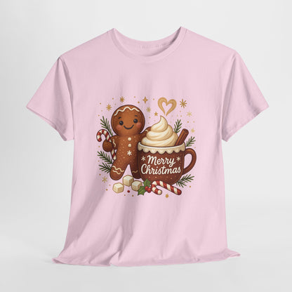 Gingerbread - Hot Cocoa Women's Christmas T-Shirt, Cozy Holiday Tee