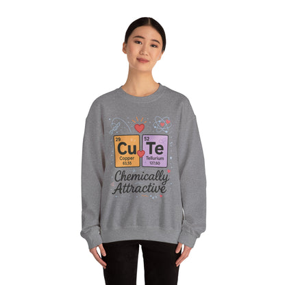 Cute Chemistry Sweatshirt for Women, Periodic Table Sweatshirt, Chemistry Gift for Her, Gift for Science Lovers, Valentine's Day Sweatshirt