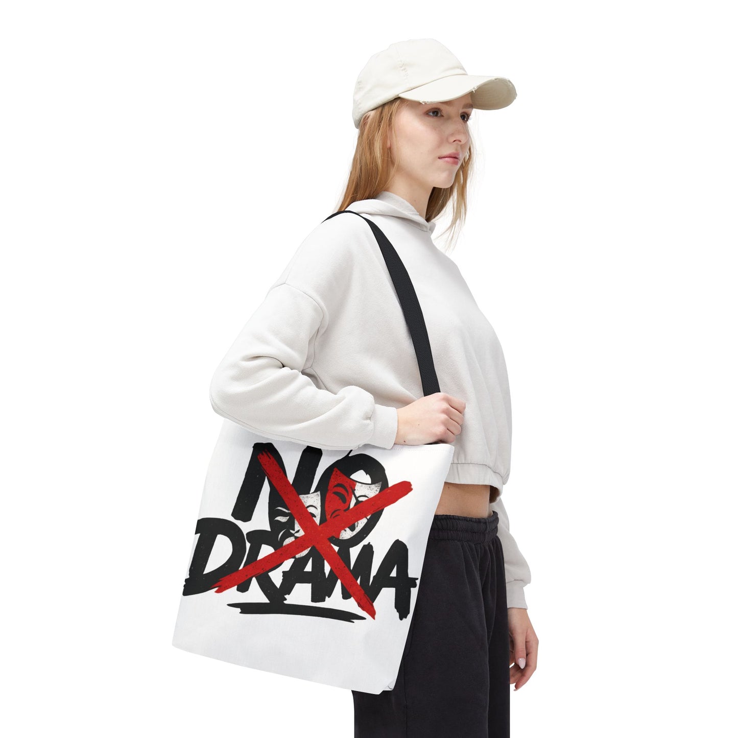 No Drama Tote Bag, Stylish Canvas Bag for Everyday Use, Perfect Gift for Friends, Beach Days, Shopping, and Travel, Large Tote Bag