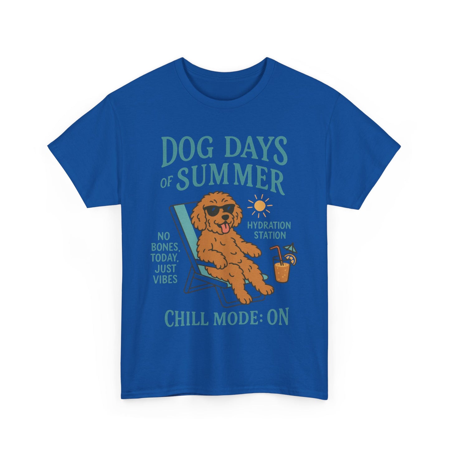 Dog Days of Summer Shirt, Funny Cute Dog Graphic Womens T-Shirt, Chill Mode ON Tee, Summer Puppy Vibes Gift, Dog Lover Gift