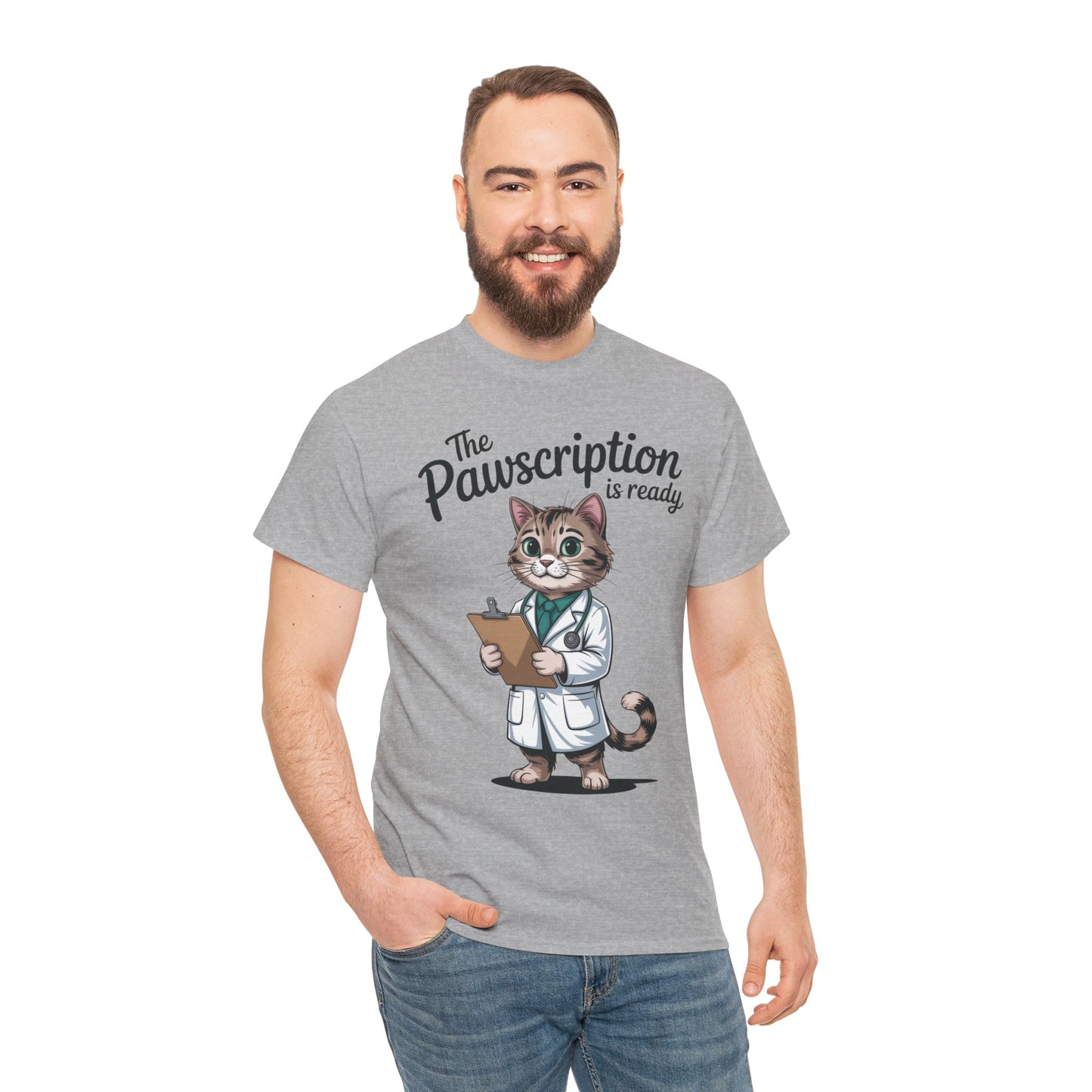 Funny Doctor Cat Tee, Unisex Tee, Veterinary Gift, Medical Student and Medical Workers Gift, Animal Doctor Graphic Tee, Cat Lover Apparel