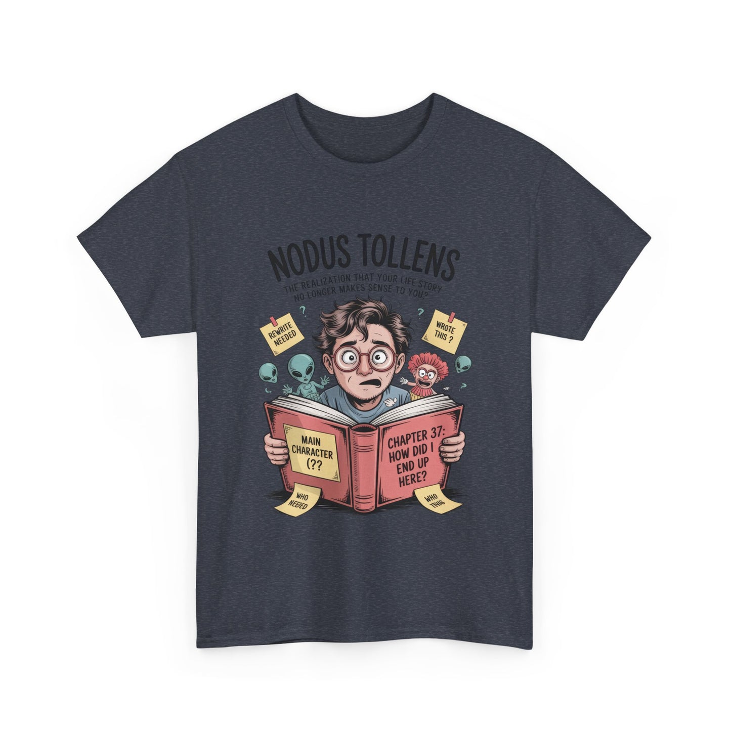 Nodus Tollens Men's T-Shirt, Men's Heavy Cotton Shirt, Latin Words, Moods & Modes, Self-Awareness, Quirky Humor Shirt