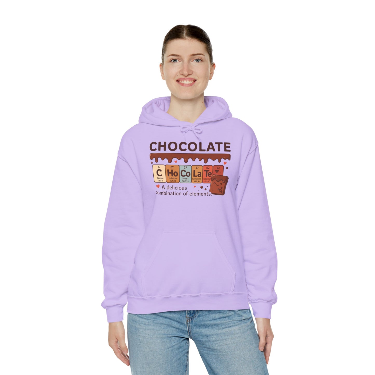 Chocolate Lover's Comfort Hoodie, Perfect Gift for Chemistry Lovers, Casual Wear, Sweet Treats Enthusiasts, Birthdays, Chemistry Students