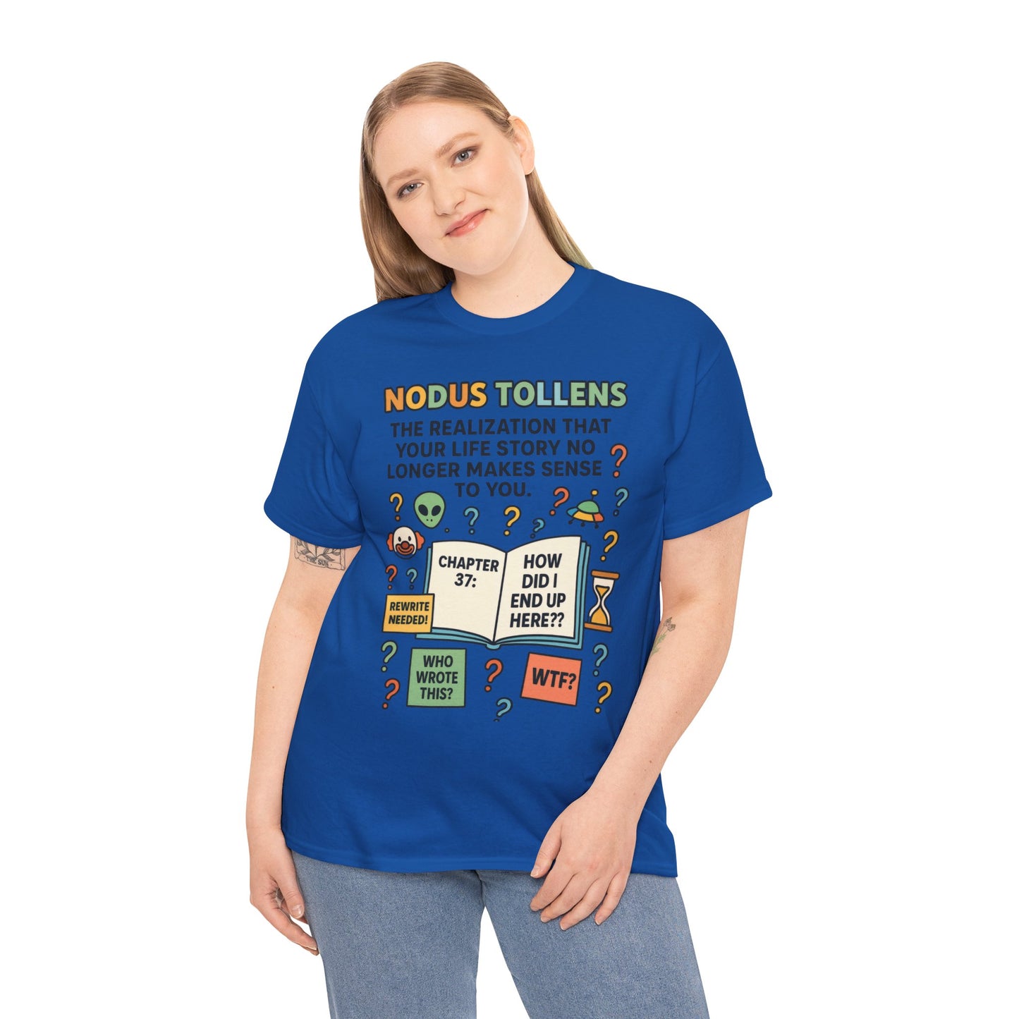 Nodus Tollens Women's Tee, Latin Words, Moods & Modes, Self-Awareness, Personal Development, Funny Existential Graphic Tee, Book Lover Gift