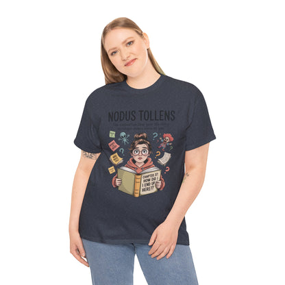 Nodus Tollens Tee, Women's Heavy Cotton Shirt, Latin Words, Moods & Modes, Self-Awareness, Personal Development