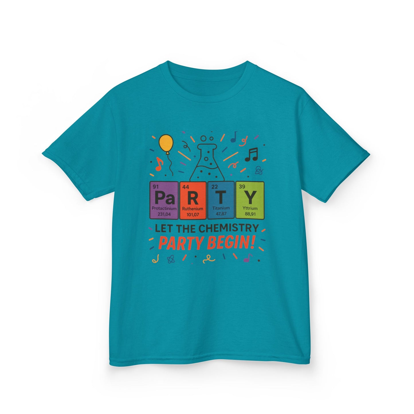 Kids' Chemistry Party T-Shirt, Periodic Table Tee, Funny Science Shirt for Boys & Girls, Science Tee, Unique Educational Apparel