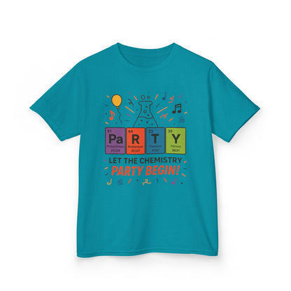 Kids' Chemistry Party T-Shirt, Periodic Table Tee, Funny Science Shirt for Boys & Girls, Science Tee, Unique Educational Apparel