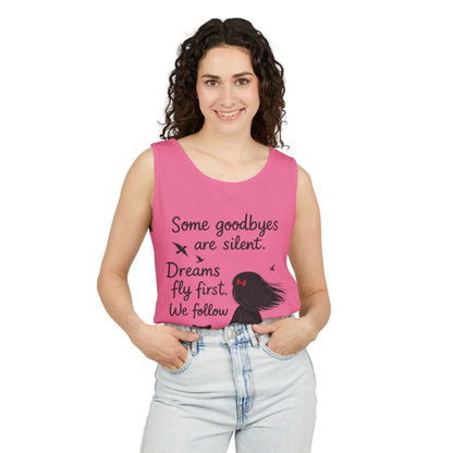 Minimalist Tank Top, Womens Tank, Girl & Cat Art Print, Emotional Lightweight Summer Shirt,  Inspirational Apparel, Cat Lover Gift
