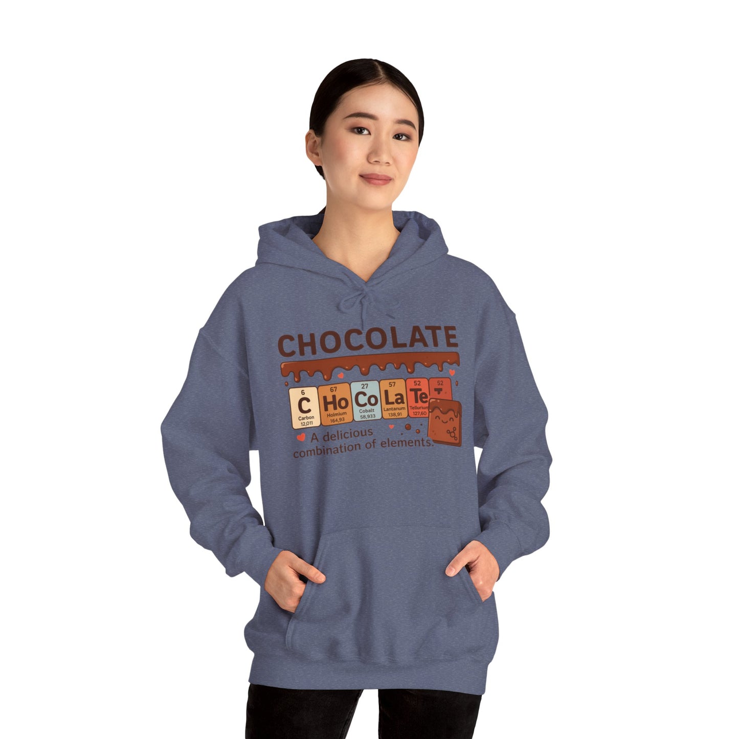 Chocolate Lover's Comfort Hoodie, Perfect Gift for Chemistry Lovers, Casual Wear, Sweet Treats Enthusiasts, Birthdays, Chemistry Students