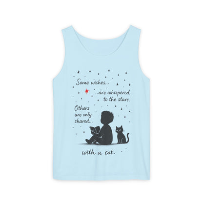 Whimsical Cat Lover's Tank Top, Inspirational Quote Top, Womens Garment-Dyed Summer Shirt, Gifts for Cat Moms, Casual Wear, Pet [...]