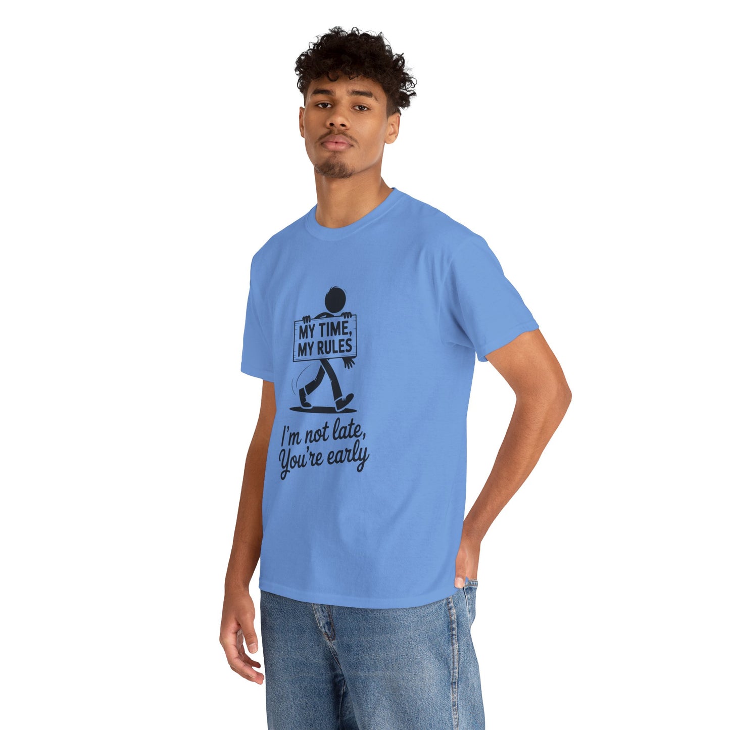My Time My Rules Men's T-Shirt, Funny T-Shirt, Casual Wear, confident Men's shirt, self love t shirt, Time Management Humor, sassy quote tee