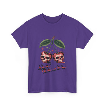 Skull Cherry Womens Graphic Tee, Edgy Tee, Unique Gift, Halloween Apparel, Cute Gothic Fruit Graphic Tee for Women, Funny Dark Style Shirt