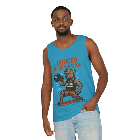 Funny Gym Dog Tank Top for Men, Workout Bulldog Graphic Tee, Fitness Motivation Shirt, Dog Lover Gift, Gym Wear, Fitness Tank Top