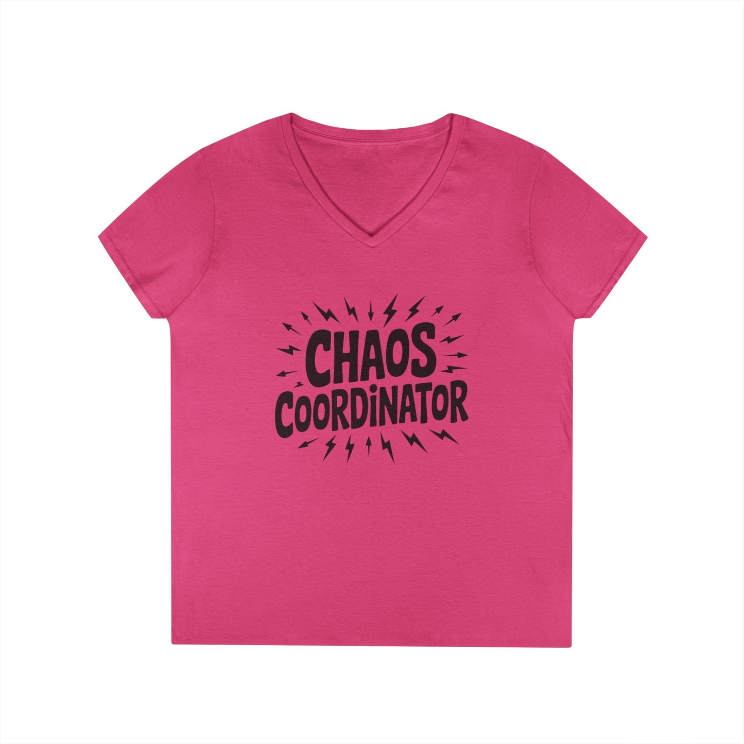 Chaos Coordinator Ladies' V-Neck T-Shirt, Funny Gift for Moms, Mother's Day Gift, Teacher Shirt, Casual Graphic Tee, Women's Gift Idea