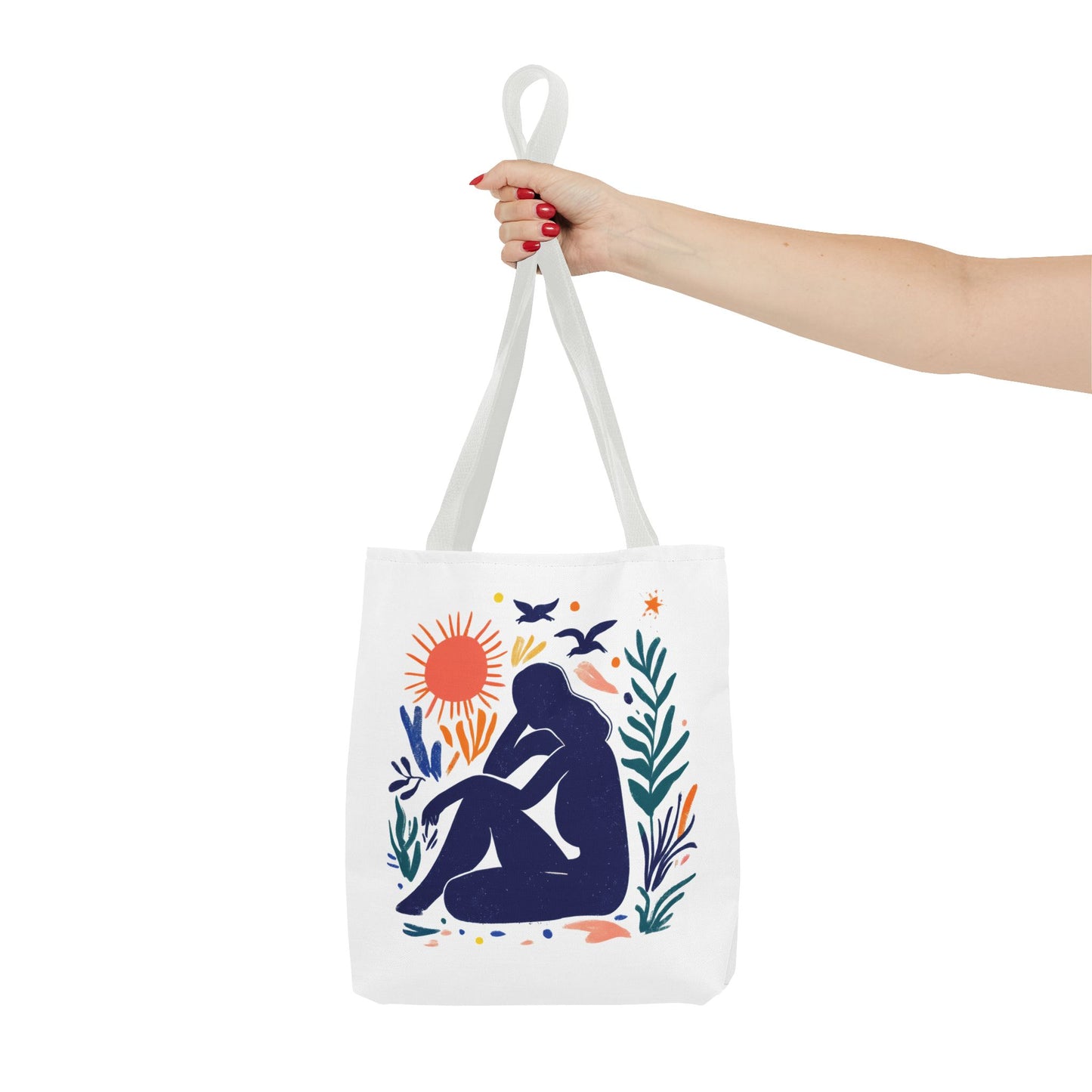 Boho Art Tote Bag, Versatile Eco-Friendly Carryall, Gift for Her, Summer Outing, Beach Bag, Reusable Shopping Tote