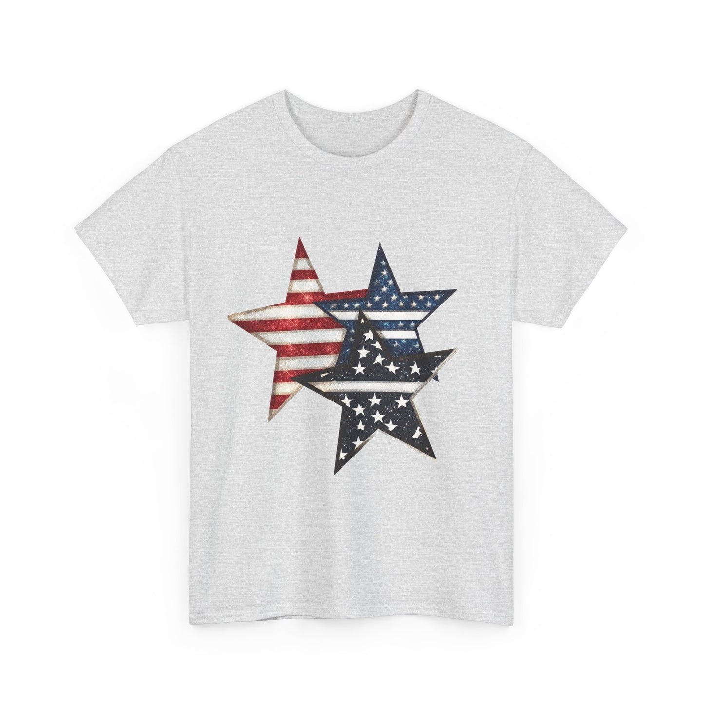 Patriotic Star Unisex Tee, USA Pride T-Shirt, Independence Day Outfit, All-American Style Shirt, Gift for Veterans, 4th of July Celebration