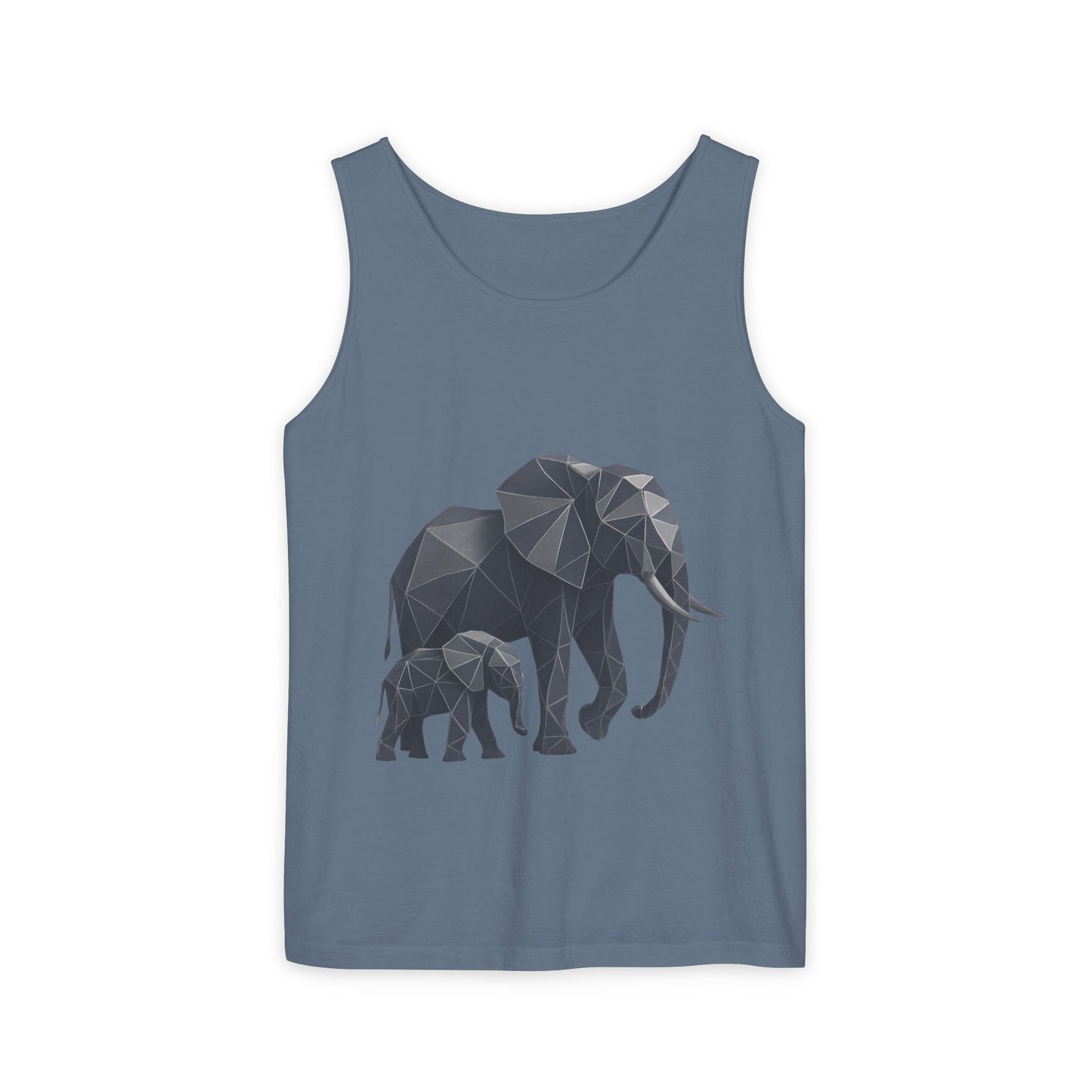 Elephant Family Unisex Tank Top, Animal Lover Gift, Casual Wear, Summer Essentials, Eco-Friendly Apparel, Wildlife Shirt