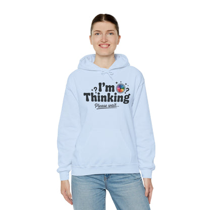 Playful Thinking Womens Hooded Sweatshirt, Womens Hoodie, Brainstorming Buddy, Thoughtful Gift, Cute Geeky Gift for Introverts, Programmers