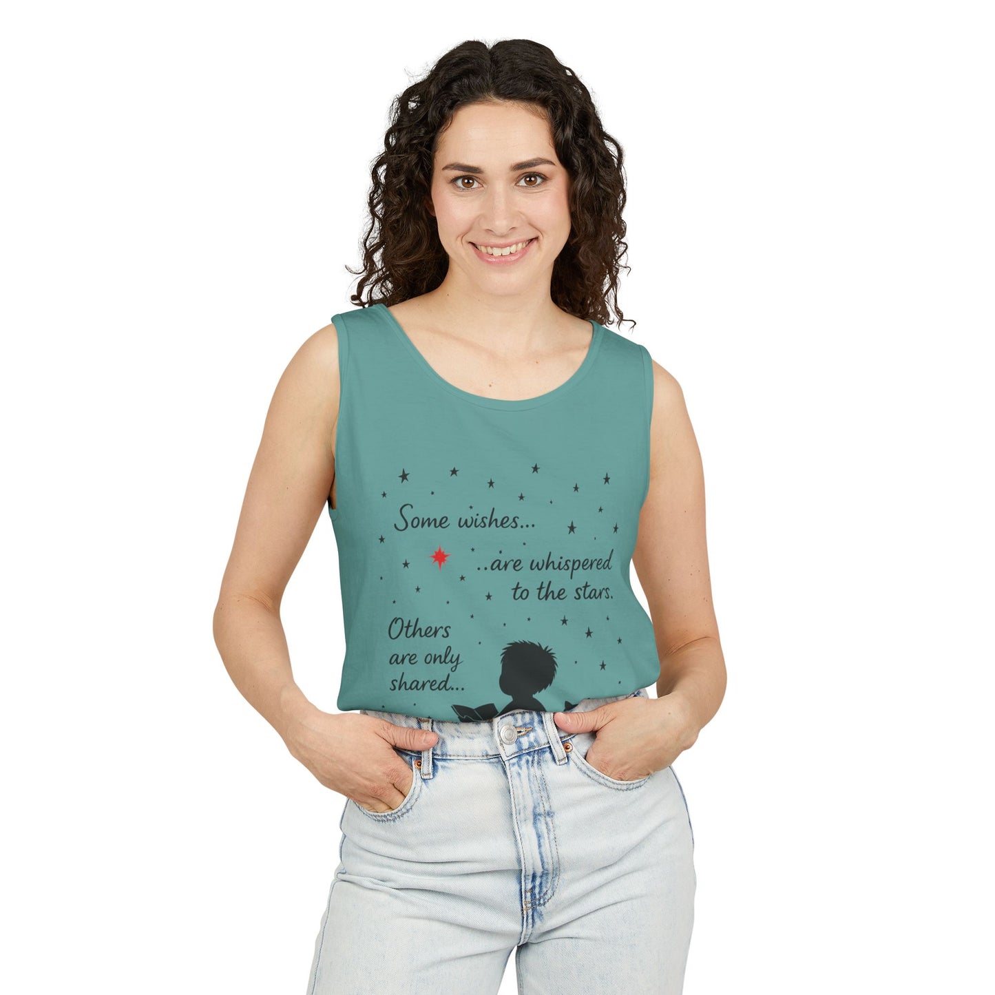 Whimsical Cat Lover's Tank Top, Inspirational Quote Top, Womens Garment-Dyed Summer Shirt, Gifts for Cat Moms, Casual Wear, Pet [...]