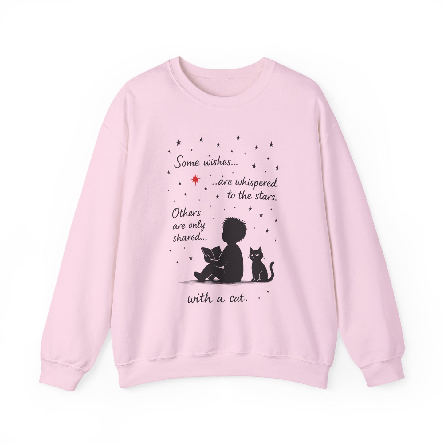 Cozy Cat-Inspired Crewneck Sweatshirt - Literary Lover Gift, Womens Layer, Cat Enthusiast Apparel, Thoughtful Gift for Cozy Nights