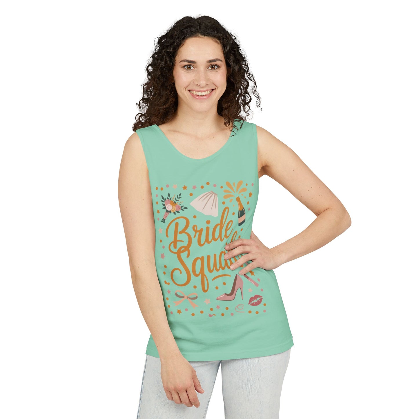Bride Squad  Tank Top, Bachelorette Party T-Shirt, Bridesmaid Wedding Tee, Hen Party Matching Shirts, Bridal Shower, Gift for Bridesmaids