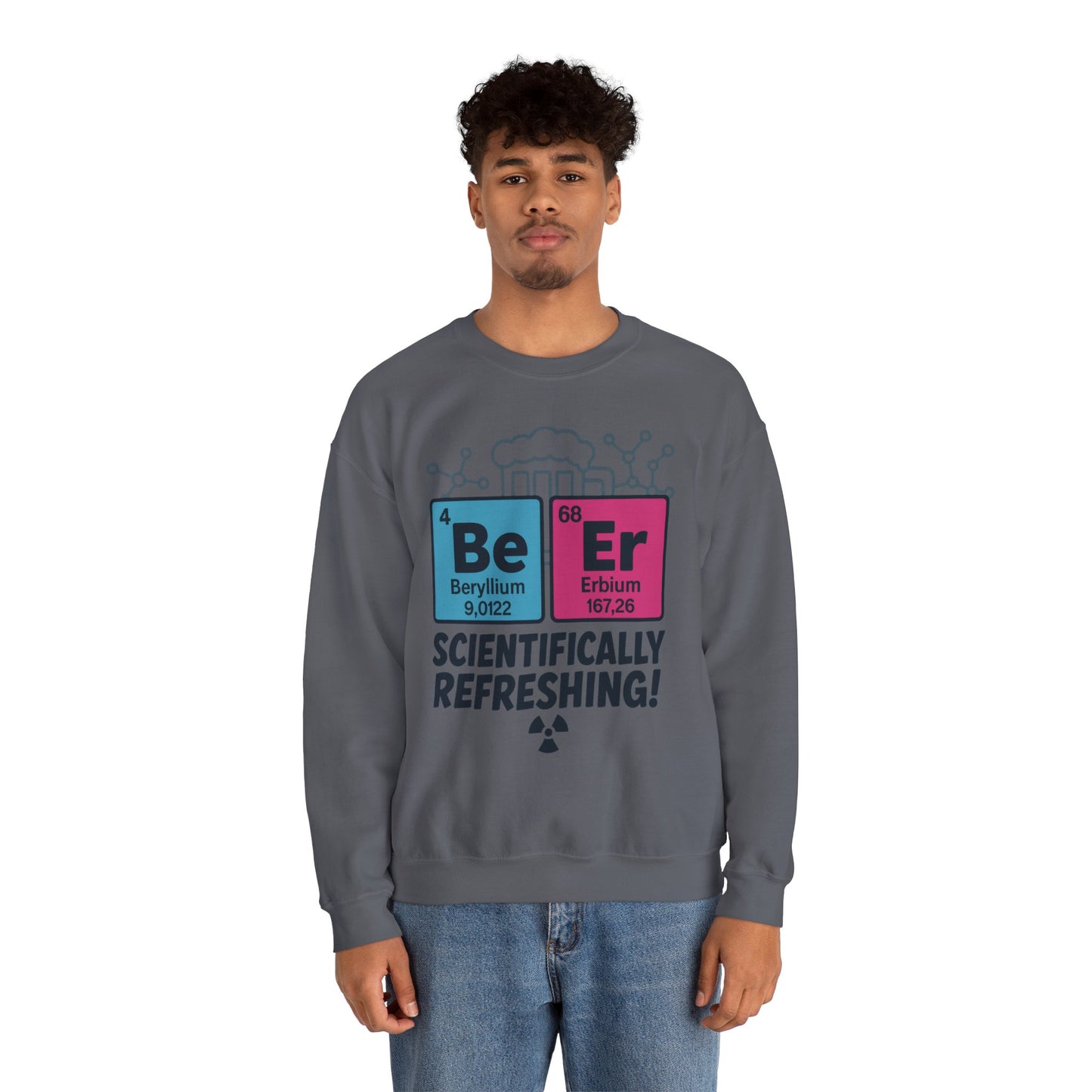 Scientifically Refreshing Beer Mens Sweatshirt, Gift for Beer Lovers, Science-Inspired Apparel, Perfect for Parties and Gatherings