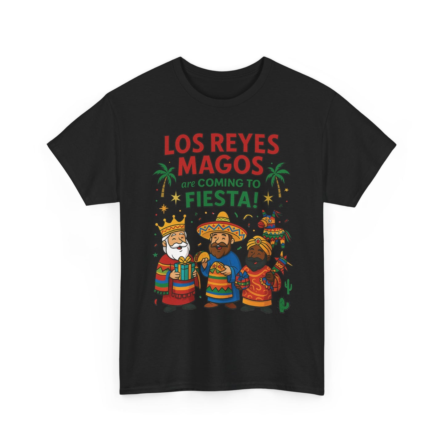 Los Reyes Magos Are Coming to Fiesta!, Funny Three Kings Day Shirt, Día de los Reyes Magos T-Shirt for Christmas Fiesta Lovers