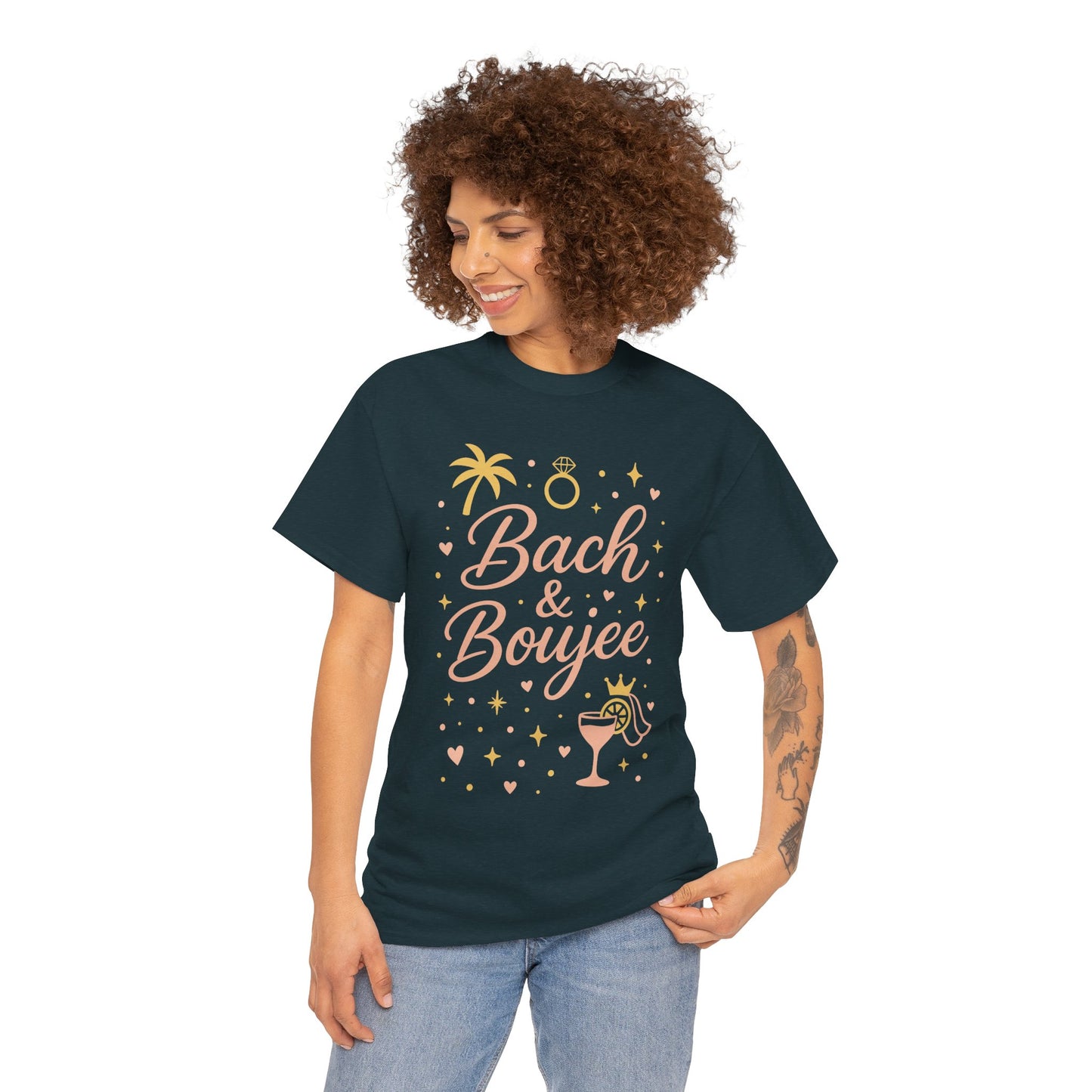 Bach & Boujee Bridal Party  Shirt, Bachelorette Party Tee, Bridesmaid Wedding Tee, Hen Party Top, Bridal Shower,  Bridesmaids Gift