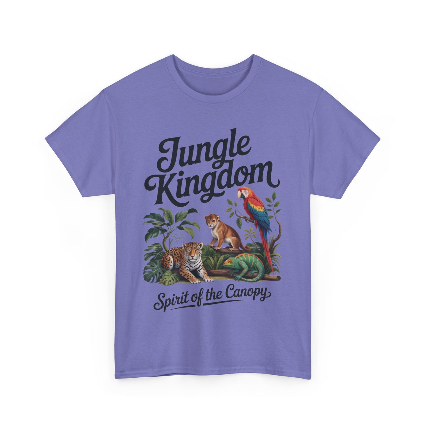 Mens Jungle Kingdom Tee - Nature Lover T-Shirt, Animal Graphic Tee, Eco-Friendly Gift, Summer Fashion, Adventure Outfit