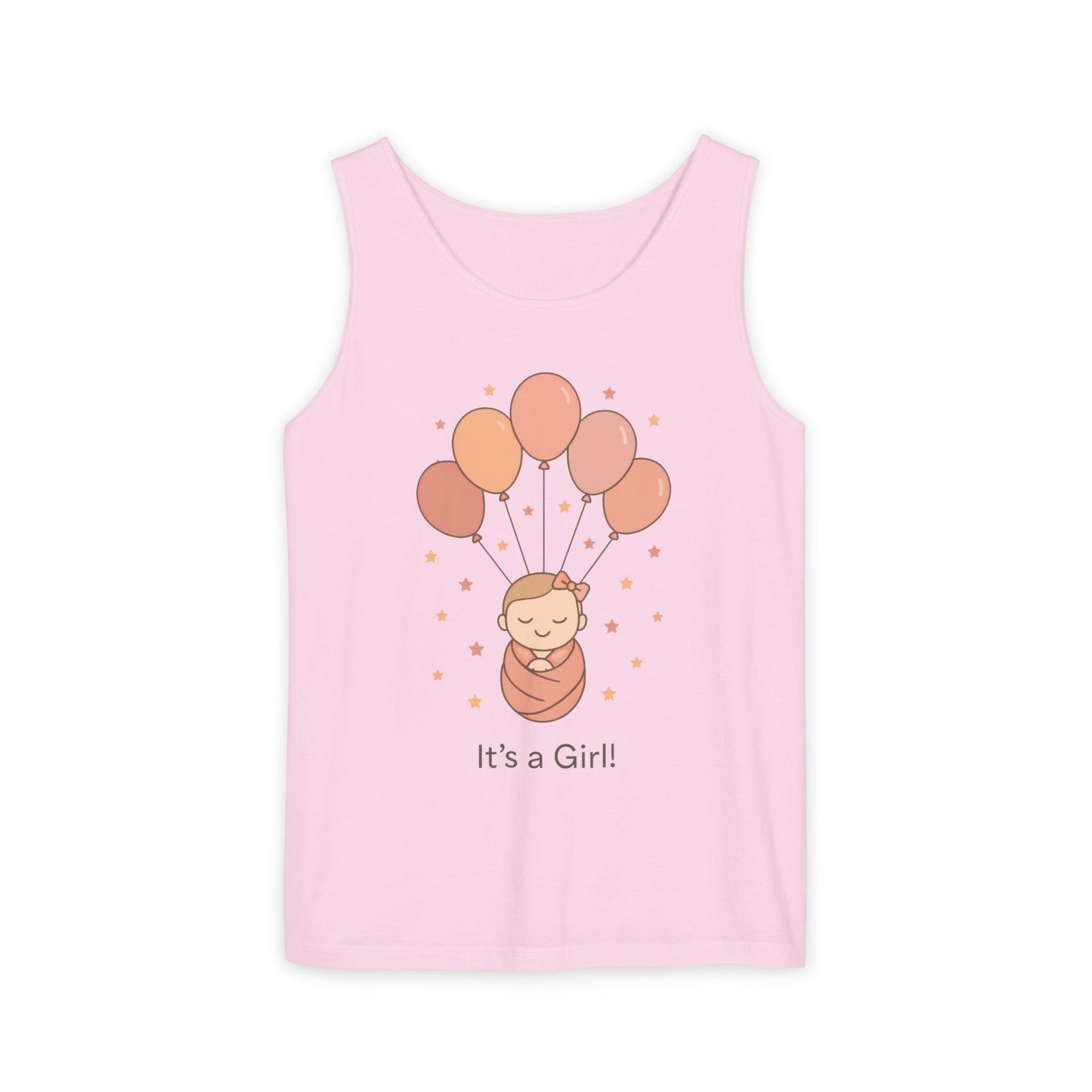 It's a Girl! Baby Shower Tank Top, Baby Girl Pregnancy Announcement Shirt, Gender Reveal Mom To Be Gift, Expecting Baby Shower Top