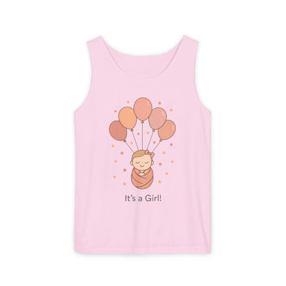 It's a Girl! Baby Shower Tank Top, Baby Girl Pregnancy Announcement Shirt, Gender Reveal Mom To Be Gift, Expecting Baby Shower Top