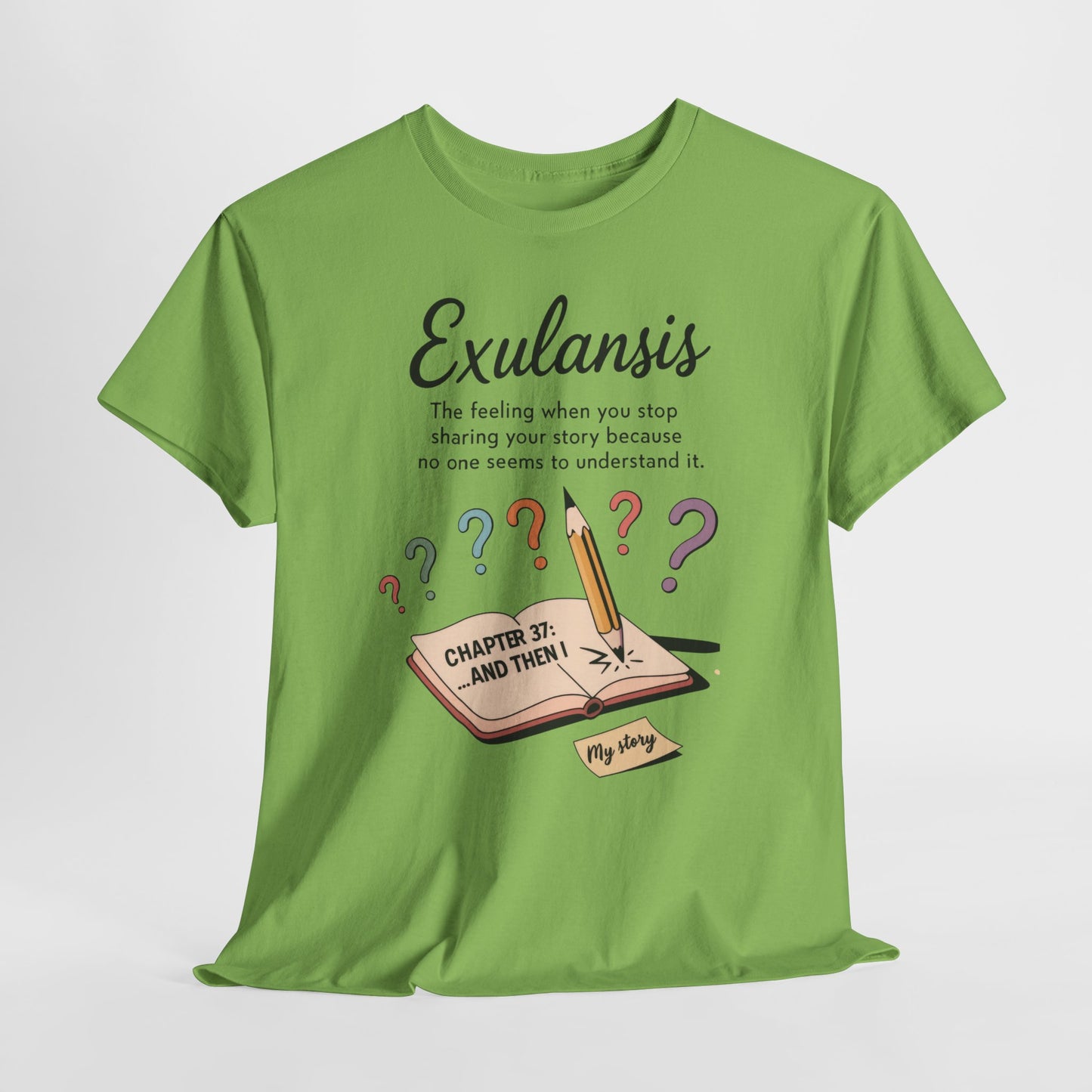 Exulansis Shirt, Emotional Aesthetic Word Tee, Deep Meaning Typography Graphic Tee, Women's Heavy Cotton Tee, deep meaning t shirt