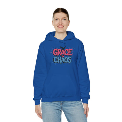 Women's Hoodie Grace in Chaos, Graffiti Dripping Street Art Urban Hoodie, Bold Graphic Pullover