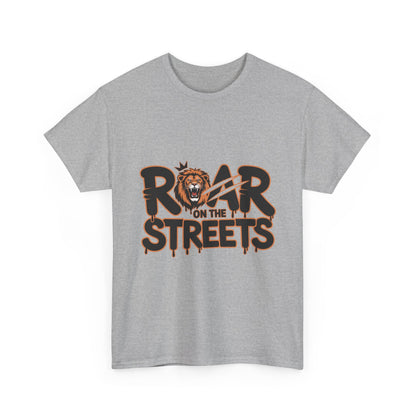 Roar on the Streets Lion Graphic Mens Urban T-Shirt, Lion Shirt, Street Vibe